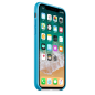 Preview: cyoo Silicon Cover für Apple iPhone XS / X blau