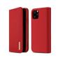 Preview: Dux Ducis Wish Series Echt Leder Flip Wallet für Apple iPhone 11 Pro Max rot