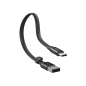 Preview: Baseus Nimble  USB zu Type-C Schnell-Ladekabel/Datenkabel mit Kabelclip 2A schwarz (23cm)