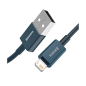 Preview: Baseus Superior Schnellladekabel USB - Lightning für iPhone, iPad 2,4A blau (2m)