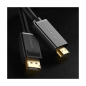 Preview: Ugreen unidirektionales DisplayPort-zu-HDMI-Kabel 4K 30Hz 32 AWG, schwarz (2m)