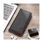 Preview: Dux Ducis Hivo Echtleder Flip Wallet mit Kartenfach für Apple iPhone 13 mini, Rot