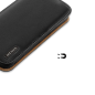 Preview: Dux Ducis Hivo Echtleder Flip Wallet mit Kartenfach für Apple iPhone 13 Pro, Schwarz