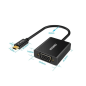 Preview: Choetech Einweg-Steckeradapter HUB USB Typ C auf VGA schwarz (HUB-V01)