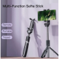 Preview: Yesido SF11 Faltbares kabelloses Bluetooth Tripod Selfie-Stick-Stativ