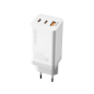 Preview: Dudao GaN Schnellladegerät 65W - 2x USB Typ C Quick Charge Power Delivery (Galliumnitrid) weiß