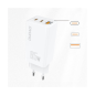 Preview: Dudao GaN Schnellladegerät 65W - 2x USB Typ C Quick Charge Power Delivery (Galliumnitrid) weiß