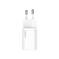 Preview: Baseus Super Si 1C Schnellladegerät USB-C 20W Power Delivery + USB Typ-C zu Lightning 1m weiss