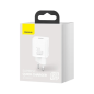 Preview: Baseus Super Si 1C Schnellladegerät USB-C 30W Power Delivery Quick Charge weiss