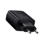 Preview: Baseus Compact Schnellladegerät USB-C + 2x USB-A 30W 3A Power Delivery Quick Charge schwarz