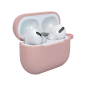 Preview: starfix Silikon-Hülle für Apple AirPods 3  inkl. Karabinerhacken, rosa