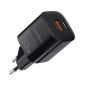 Preview: Choetech Schnellladegerät USB-Netz-Adapter USB-A + USB-C PD QC 33W schwarz (PD5006)