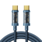 Preview: Joyroom USB Type-C zu USB Type-C 100W Ladekabel/Datenkabel 1,2m blau (S-CC100A12)