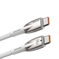 Preview: Baseus Glimmer Series Schnellladekabel USB-C zu USB-C 480Mb/s PD 100W weiss (1m)