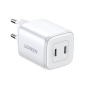 Preview: UGREEN Schnellladegerät GaN 2 x USB-C Anschluss 45W QC PD, weiß (CD294)