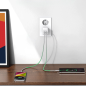 Preview: UGREEN Schnellladegerät GaN 2 x USB-C Anschluss 45W QC PD, weiß (CD294)