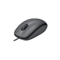 Preview: Logitech M100 Refresh 2022 Optical Mouse grau, USB (910-006652)