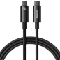 Preview: Baseus Tungsten Gold Lade-/Datenkabel USB-C zu USB-C 480 Mbit/s 240 W, schwarz 2M (CAWJ040101)