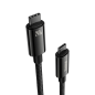 Preview: Baseus Tungsten Gold Lade-/Datenkabel USB-C zu USB-C 480 Mbit/s 240 W, schwarz 2M (CAWJ040101)