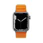 Preview: starfix Armband mit Alpine-Stahlschnalle für Apple Watch 38/40/41 mm, orange