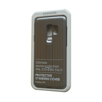 Samsung Protective Standing Cover für Galaxy S9+ silber (EF-RG965CSEGWW)