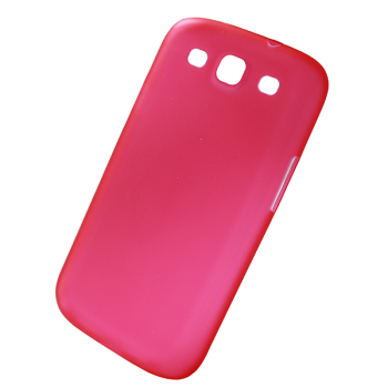 Ultradünne Frostcover Case für Samsung Galaxy S3 i9300, Neo rot