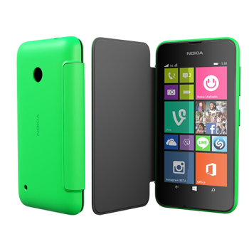 Nokia Flip Cover CC-3087 für Nokia Lumia 530 grün