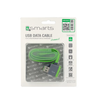 4smarts StackWire Micro-USB Datenkabel 1m grün