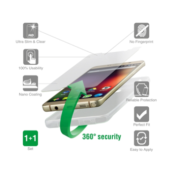 4smarts Second Glass 360° Protection (vorne + hinten) für Huawei G8 transparent