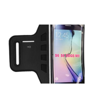 equipment! Sport Armband schwarz/silber für Samsung S6/S6 Edge und HTC M9