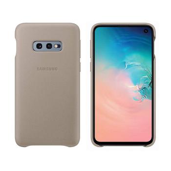 Samsung EF-VG970LJ Leather Cover für Galaxy S10e grau