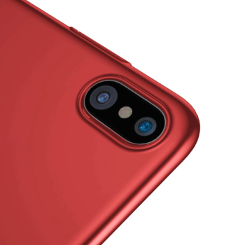 Baseus Thin - Ultradünn -  PC Schutzhülle für iPhone X rot