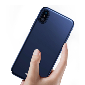 Baseus Thin - Ultradünn -  PC Schutzhülle für iPhone X blau