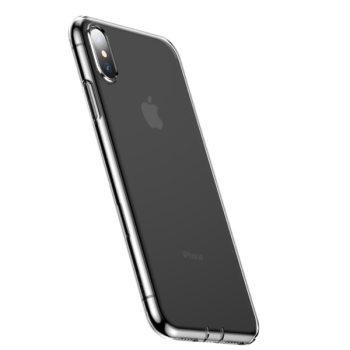 Baseus Simplicity Flexibel Silikonhülle für iPhone XS / X transparent (ARAPIPH58-A02)