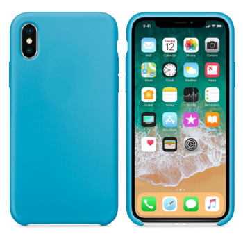 cyoo Silicon Cover für Apple iPhone XS / X blau