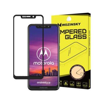 Wozinsky (Full Glue 3D) Displayschutz Glas - Case friendly - für Motorola One schwarz