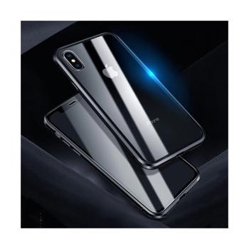 Wozinsky Full Cover + Schutzglas (hinten + vorne), Magnetisch Fullbody für iPhone XS Max schwarz