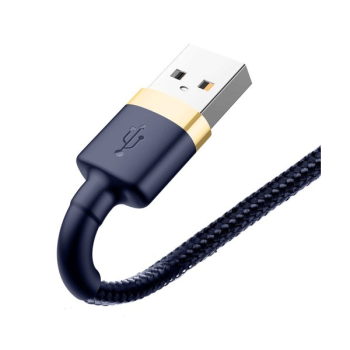 Baseus Cafule Ladekabel/Datenkabel Nylon geflochten strapazierfähig USB / Lightning 1,5A für iPhone, Airpods, iOad, blau (2M)