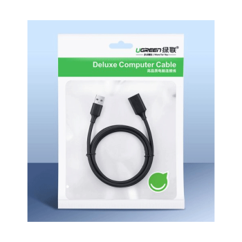 Ugreen Kabel Verlängerungsadapter USB 3.0 (weiblich) - USB 3.0 (männlich) schwarz (1,5m)