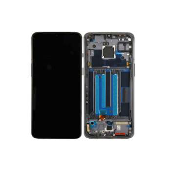 OnePlus 7 (GM1901) LCD Display + Touchscreen inkl. Rahmen, grau