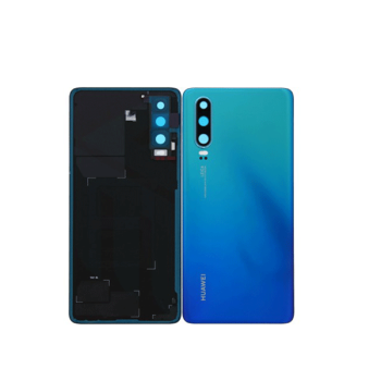 Huawei P30 (ELE-L29) Akkudeckel mit Kameraglas, aurora blau