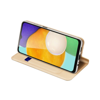 Dux Ducis Flip Tasche Skin Pro Series für Samsung Galaxy A13 5G gold