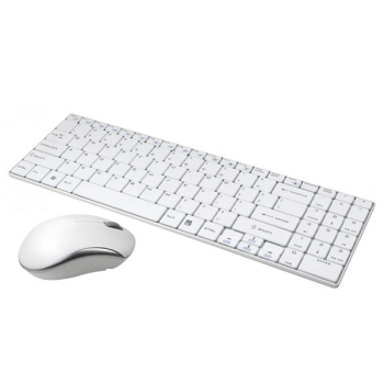 LogiLink 2.4GHz Funk-Slim-Tastatur/Maus Set, weiss (ID0109)