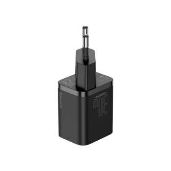 Baseus Super Si 1C Schnellladegerät USB-C 30W Power Delivery Quick Charge schwarz