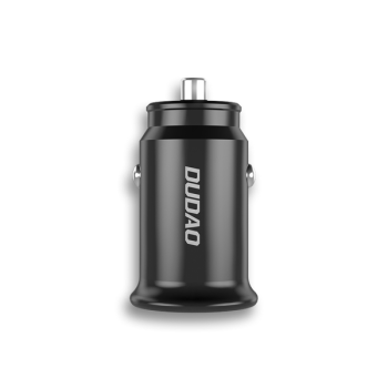 Dudao KFZ-Schnelladegerät 20W USB Typ C PD + USB QC3.0 3A, schwarz (R3PRO)