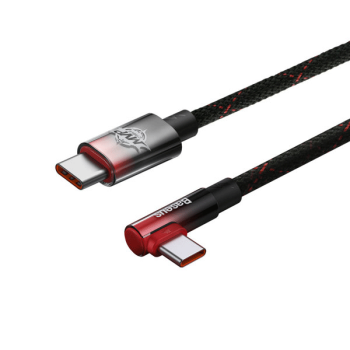 Baseus MVP Winkel-Stecker Power Delivery 100W 5A USB Type-C zu USB Type-C 2 m rot (CAVP000720)