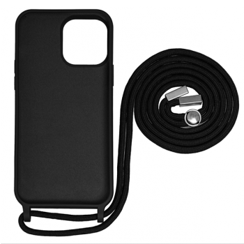 Furlo "Kordon" Silikon-Hülle S-Case Style für Apple iPhone 14, schwarz