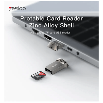 YESIDO Mini-USB-zu-TF-RFID-Kartenleser OTG für Computer-Laptop