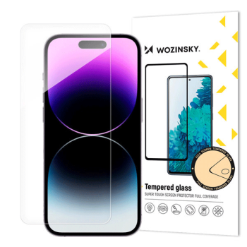 Wozinsky Displayschutz aus gehärtetem Glas für iPhone 15 PRO, transparent