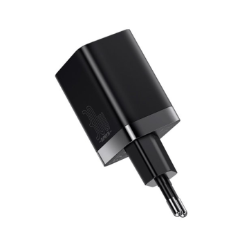 Baseus Super Si Pro Schnellladegerät USB-A / USB-C 30W Power Delivery Quick Charge schwarz